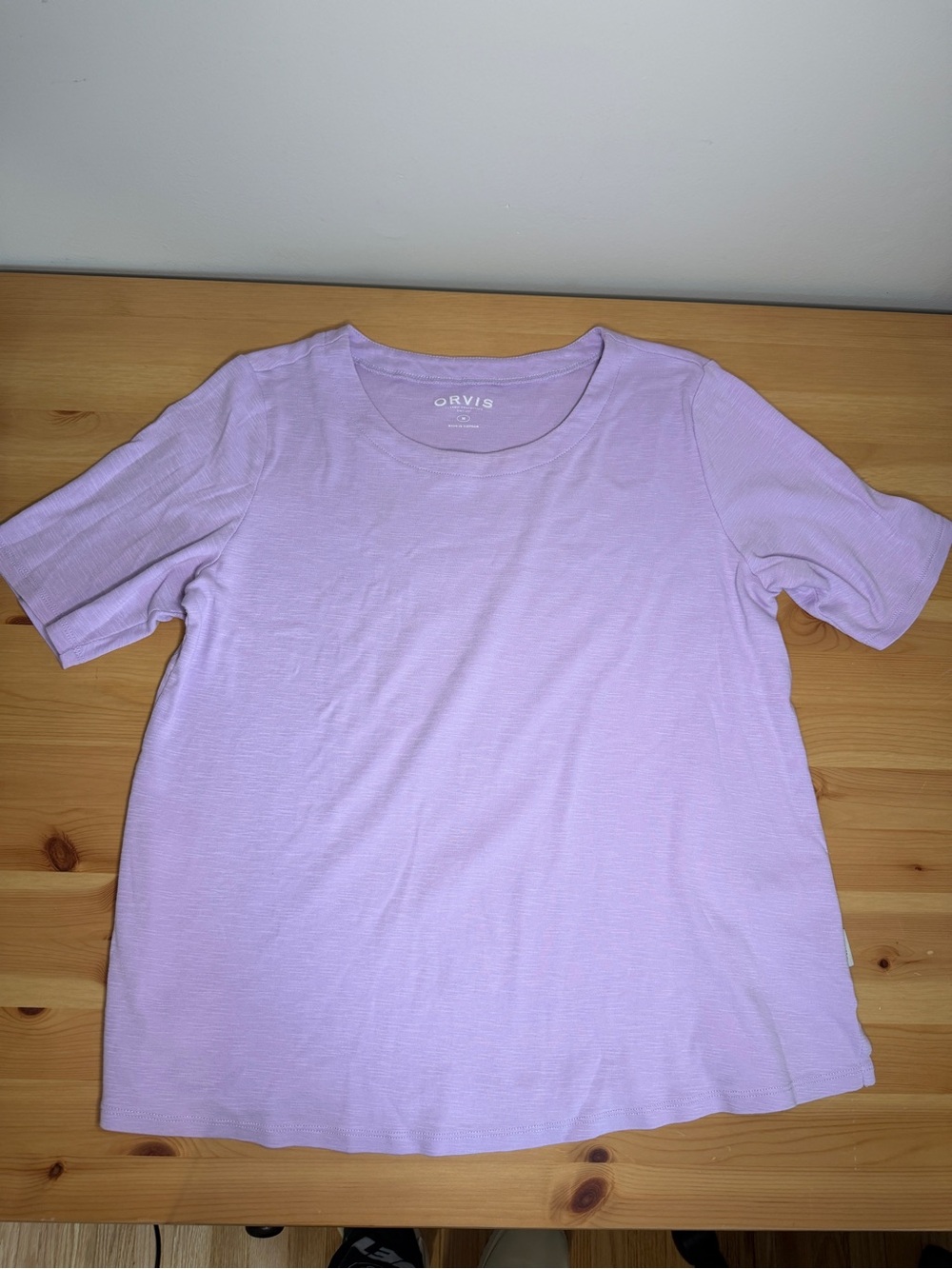 Orvis Pastel Lilac Pima Cotton Tee Pastel Gorpcore Granola Girl Crewneck Top M